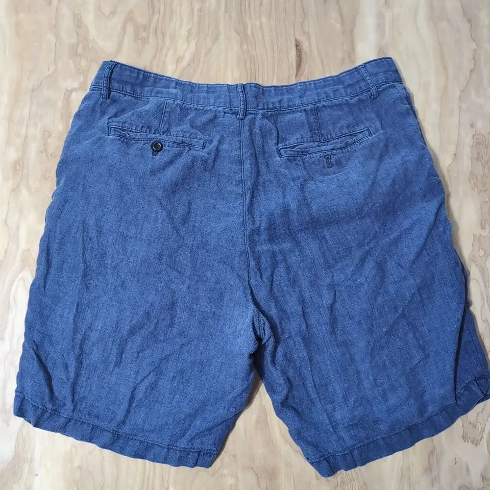 Men's Banana Republic 100% Linen Shorts‎ Size 35x9